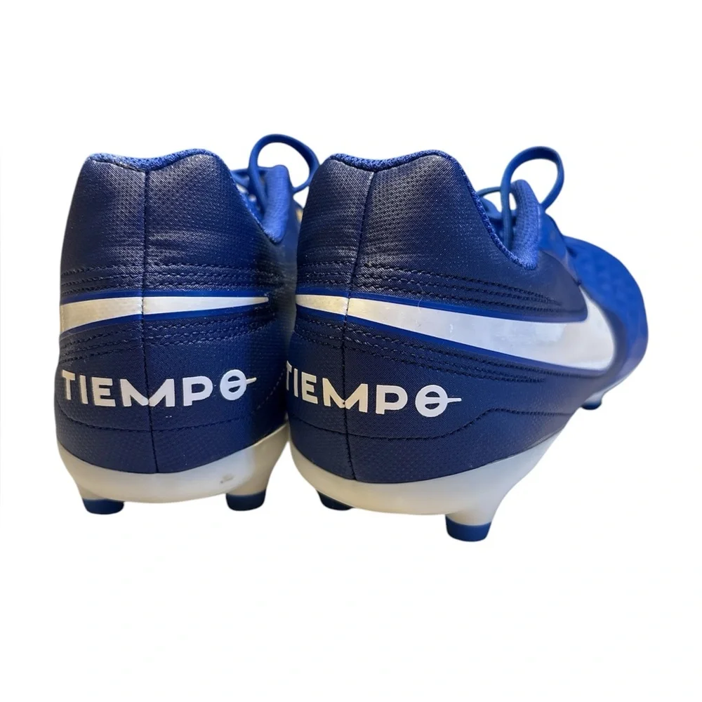 Nike Tiempo Legend 8 Club FG Men’s Size 8 Hyper Royal Blue/White Preowned Cleats